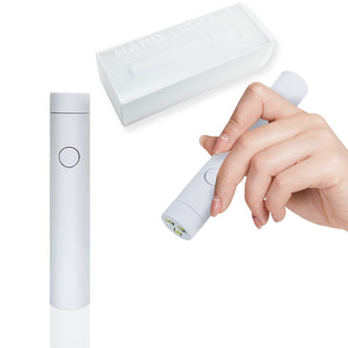 White handheld LED/UV Nail Lamp