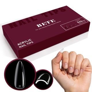 Long Stiletto Nail Tips-544Pcs 16 Sizes