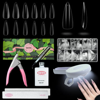 Nail Tips and Glue Gel Nail Kit-BFN-A