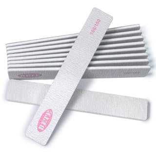10pcs Professional Nail Files, 100/180 Grit, Double-Sided, Reusable Emery Boards