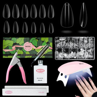 Nail Tips and Glue Gel Nail Kit-BFN-B