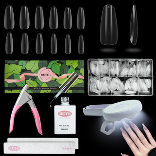 Nail Tips and Glue Gel Nail Kit-BFN-A