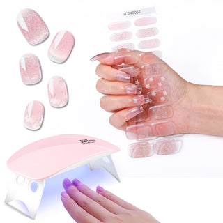 Romantic Starlight Series | Gel Nail Strips LED nail Lamp Kit