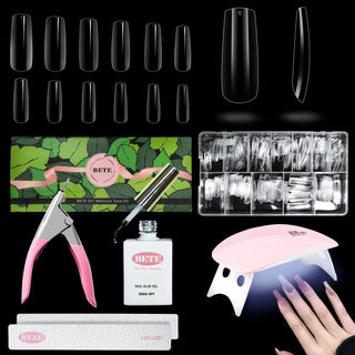 Nail Tips and Glue Gel Nail Kit-BFN-B