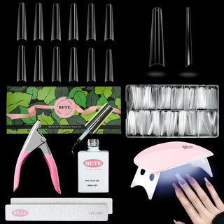 Nail Tips and Glue Gel Nail Kit-BFN-B