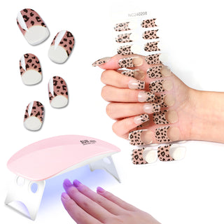 Favor Leopard Print | Gel Nail Strips LED nail Lamp Kit