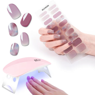 Sunset glow | Gel Nail Strips LED nail Lamp Kit