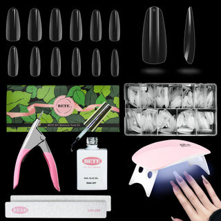 Nail Tips and Glue Gel Nail Kit-BFN-B