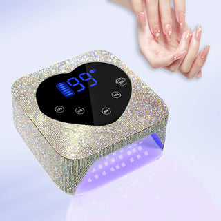 Dual Powerful Light Source UV/LED Silver Nail Lamp