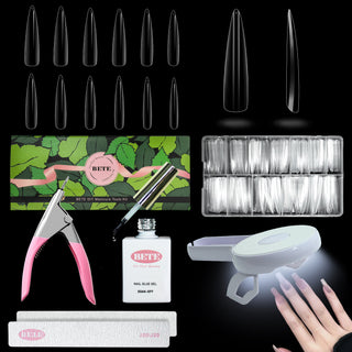 Nail Tips and Glue Gel Nail Kit-BFN-A