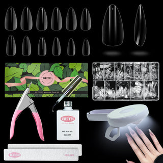 Nail Tips and Glue Gel Nail Kit-BFN-A