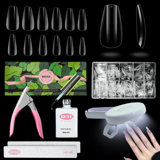 Nail Tips and Glue Gel Nail Kit-BFN-A