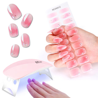 Romantic Starlight Series | Gel Nail Strips LED nail Lamp Kit