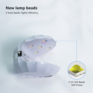 Shell-Shaped LED/UV Nail Lamp