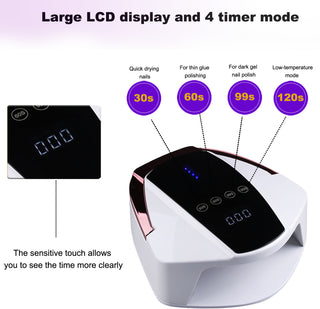 96W Rechargeable UV/LED Nail Lamp