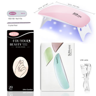 Rosy clouds | Gel Nail Strips LED nail Lamp Kit