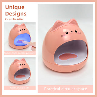 Pink Cat LED/UV Nail Lamp