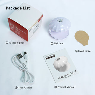 Shell-Shaped LED/UV Nail Lamp