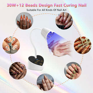 BETE 30W Mini UV Nail Lamp Flash Cure Gel Nail Polish