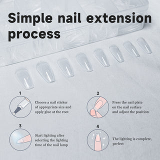 Nail Tips and Glue Gel Nail Kit-BFN-B