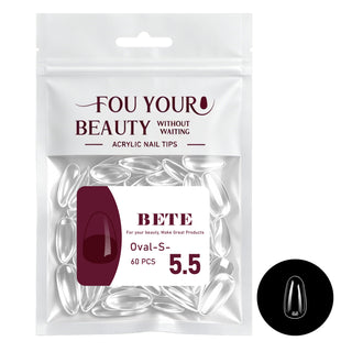 BETE Nail Tips - Oval-Shaped Nail Tip Refill Bag